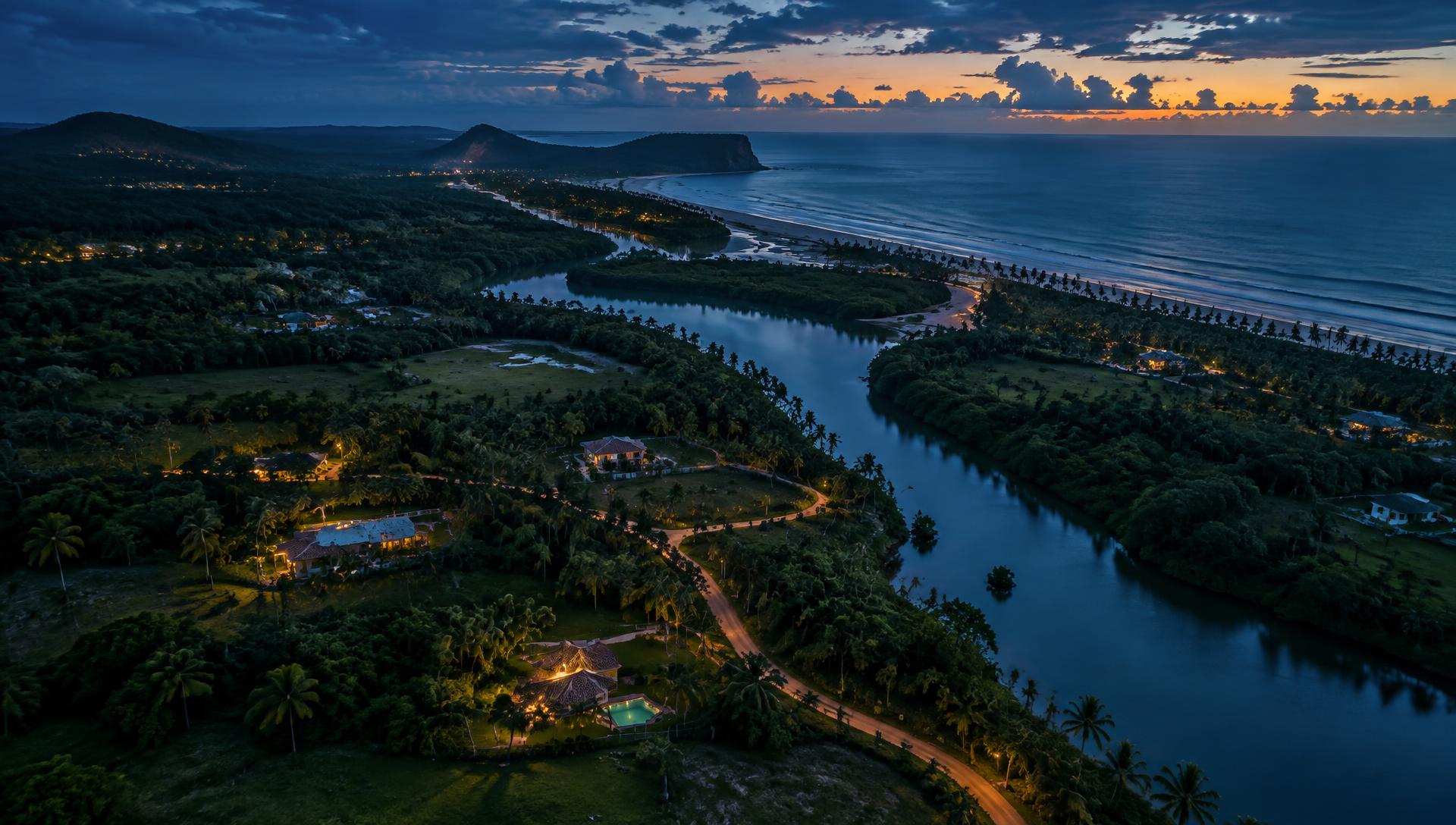 Vista aérea de terrenos em Porto Seguro, Bahia